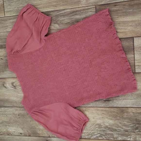 Nine West Coral Puff Sleeve Top Woman Size M-XL - Picture 7 of 8